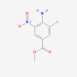 molecular formula C8H7IN2O4 B1653069 Methyl 4-amino-3-iodo-5-nitrobenzoate CAS No. 172221-28-2