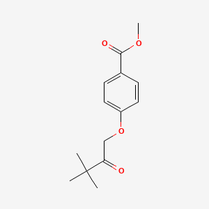 molecular formula C14H18O4 B1653094 Methyl 4-(3,3-dimethyl-2-oxobutoxy)benzoate CAS No. 173214-92-1