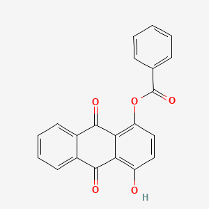 4-Hydroxy-9,10-dioxo-9,10-dihydroanthracen-1-YL benzoate