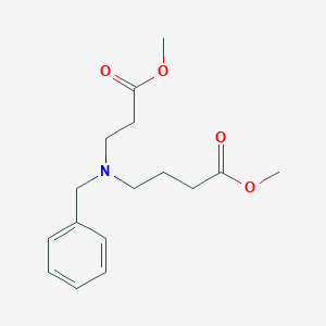 molecular formula C16H23NO4 B016531 Methyl 4-[4-benzyl-N-(2-methoxycarbonylethyl)]aminobutyrate CAS No. 109386-71-2