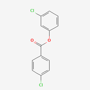 molecular formula C13H8Cl2O2 B1653119 Benzoic acid, 4-chloro-, 3-chlorophenyl ester CAS No. 17459-75-5