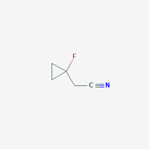 molecular formula C5H6FN B1653182 2-(1-Fluorocyclopropyl)acetonitrile CAS No. 1780523-76-3