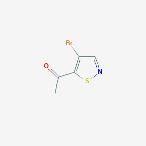 molecular formula C5H4BrNOS B1653184 1-(4-Bromo-isothiazol-5-yl)-ethanone CAS No. 1780693-60-8