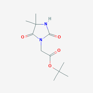 molecular formula C11H18N2O4 B1653203 Tert-butyl 2-(4,4-dimethyl-2,5-dioxoimidazolidin-1-yl)acetate CAS No. 179409-70-2