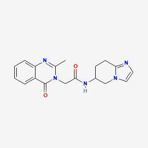 molecular formula C18H19N5O2 B1653219 N-{5H,6H,7H,8H-imidazo[1,2-a]pyridin-6-yl}-2-(2-methyl-4-oxo-3,4-dihydroquinazolin-3-yl)acetamide CAS No. 1795469-51-0