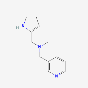 molecular formula C12H15N3 B1653225 methyl[(pyridin-3-yl)methyl][(1H-pyrrol-2-yl)methyl]amine CAS No. 1795507-48-0