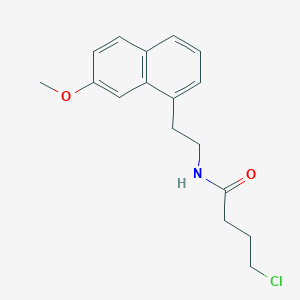 Butanamide, 4-chloro-N-(2-(7-methoxy-1-naphthalenyl)ethyl)-
