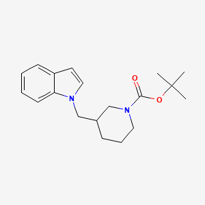 molecular formula C19H26N2O2 B1653262 Tert-butyl 3-(indol-1-ylmethyl)piperidine-1-carboxylate CAS No. 1797883-75-0