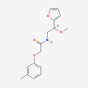 molecular formula C16H19NO4 B1653271 N-(2-(furan-2-yl)-2-methoxyethyl)-2-(m-tolyloxy)acetamide CAS No. 1798660-00-0