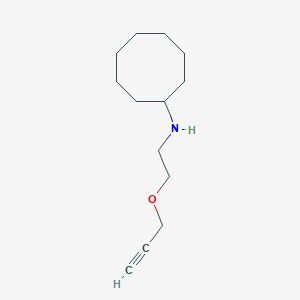 molecular formula C13H23NO B1653274 N-[2-(prop-2-yn-1-yloxy)ethyl]cyclooctanamine CAS No. 1798723-24-6