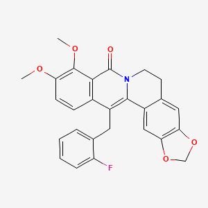 molecular formula C27H22FNO5 B1653285 KRN5 CAS No. 1800465-47-7