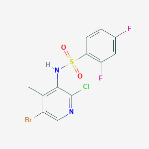 N-(5-bromo-2-chloro-4-methylpyridin-3-yl)-2,4-difluorobenzenesulfonamide