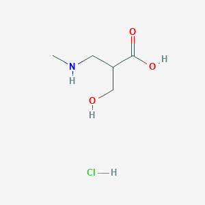 3-Hydroxy-2-[(methylamino)methyl]propanoic acid hydrochloride