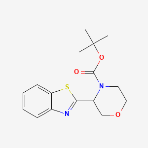 Tert-butyl 3-(1,3-benzothiazol-2-yl)morpholine-4-carboxylate