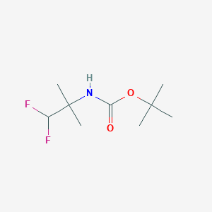 molecular formula C9H17F2NO2 B1653307 tert-butyl N-(1,1-difluoro-2-methylpropan-2-yl)carbamate CAS No. 1803586-51-7