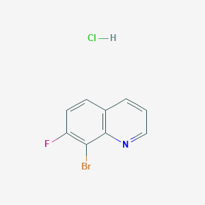 molecular formula C9H6BrClFN B1653310 8-Bromo-7-fluoroquinoline hydrochloride CAS No. 1803587-32-7