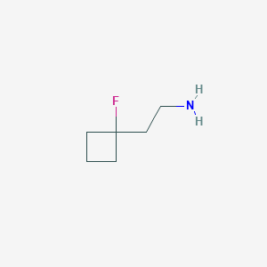 molecular formula C6H12FN B1653317 2-(1-Fluorocyclobutyl)ethan-1-amine CAS No. 1803593-31-8