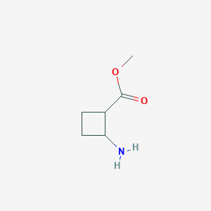 molecular formula C6H11NO2 B1653343 Methyl 2-aminocyclobutane-1-carboxylate CAS No. 1807558-23-1
