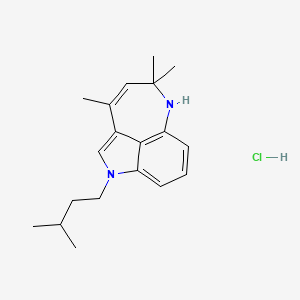 1-isopentyl-3,5,5-trimethyl-5,6-dihydro-1H-azepino[4,3,2-cd]indole hydrochloride