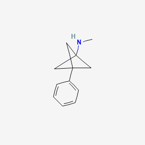molecular formula C12H15N B1653364 N-Methyl-3-phenylbicyclo[1.1.1]pentan-1-amine CAS No. 1810070-28-0