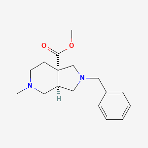 Methyl (3aR,7aS)-2-benzyl-5-methyl-1,3,3a,4,6,7-hexahydropyrrolo[3,4-c]pyridine-7a-carboxylate