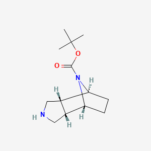 molecular formula C13H22N2O2 B1653380 tert-Butylrel-(3aR,4S,7R,7aS)-octahydro-1H-4,7-epiminoisoindole-8-carboxylate CAS No. 1820580-14-0