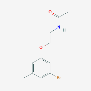molecular formula C11H14BrNO2 B1653388 N-[2-(3-Bromo-5-methylphenoxy)ethyl]acetamide CAS No. 1820613-28-2