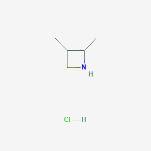 molecular formula C5H12ClN B1653390 2,3-Dimethylazetidine hydrochloride CAS No. 1820619-67-7