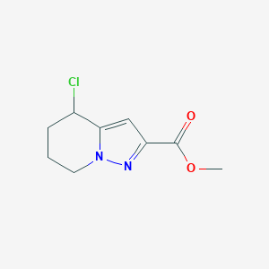 molecular formula C9H11ClN2O2 B1653415 Methyl 4-chloro-4,5,6,7-tetrahydropyrazolo[1,5-a]pyridine-2-carboxylate CAS No. 1823842-93-8