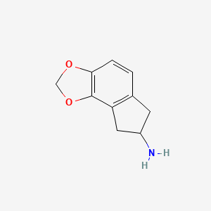 molecular formula C10H11NO2 B1653421 4,5-Methylenedioxy-2-aminoindane CAS No. 182634-37-3