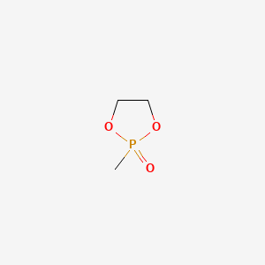 molecular formula C3H7O3P B1653428 1,3,2-Dioxaphospholane, 2-methyl-, 2-oxide CAS No. 1831-25-0