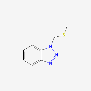 molecular formula C8H9N3S B1653429 1-(Methylsulfanylmethyl)benzotriazole CAS No. 183164-38-7