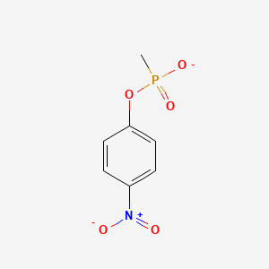 molecular formula C7H7NO5P- B1653430 4-Nitrophenyl methylphosphonate CAS No. 1832-64-0