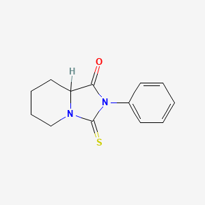 B1653437 2-Phenyl-3-thioxohexahydroimidazo[1,5-a]pyridin-1(5h)-one CAS No. 18391-75-8