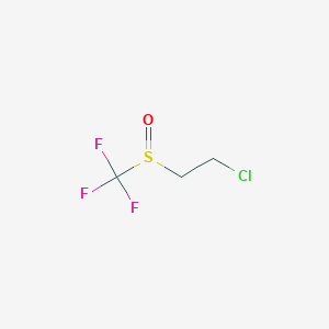 molecular formula C3H4ClF3OS B1653460 1-Chloro-2-trifluoromethanesulfinylethane CAS No. 18524-81-7