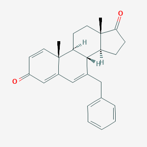 molecular formula C26H28O2 B165349 7-Benzylandrosta-1,4,6-triene-3,17-dione CAS No. 131802-66-9