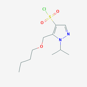 5-(butoxymethyl)-1-isopropyl-1H-pyrazole-4-sulfonyl chloride