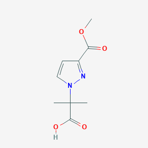 2-[3-(methoxycarbonyl)-1H-pyrazol-1-yl]-2-methylpropanoic acid