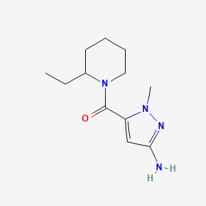 5-[(2-ethylpiperidin-1-yl)carbonyl]-1-methyl-1H-pyrazol-3-amine