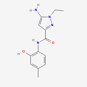 5-amino-1-ethyl-N-(2-hydroxy-4-methylphenyl)-1H-pyrazole-3-carboxamide