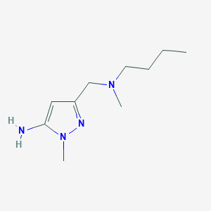 3-{[butyl(methyl)amino]methyl}-1-methyl-1H-pyrazol-5-amine