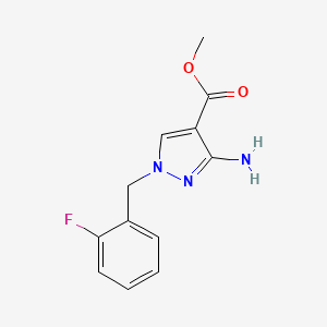 methyl 3-amino-1-(2-fluorobenzyl)-1H-pyrazole-4-carboxylate