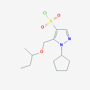 5-(sec-butoxymethyl)-1-cyclopentyl-1H-pyrazole-4-sulfonyl chloride