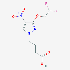 4-[3-(2,2-difluoroethoxy)-4-nitro-1H-pyrazol-1-yl]butanoic acid
