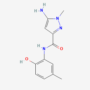 5-amino-N-(2-hydroxy-5-methylphenyl)-1-methyl-1H-pyrazole-3-carboxamide