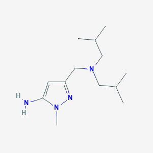3-[(diisobutylamino)methyl]-1-methyl-1H-pyrazol-5-amine