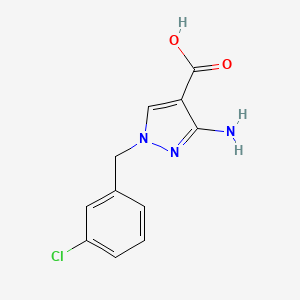 3-amino-1-(3-chlorobenzyl)-1H-pyrazole-4-carboxylic acid