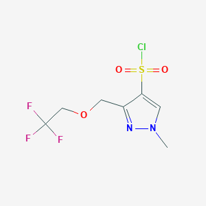 1-methyl-3-[(2,2,2-trifluoroethoxy)methyl]-1H-pyrazole-4-sulfonyl chloride