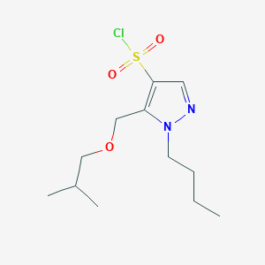 1-butyl-5-(isobutoxymethyl)-1H-pyrazole-4-sulfonyl chloride