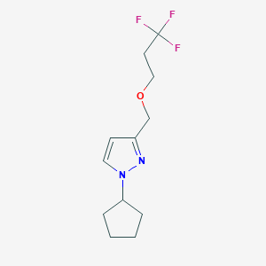 1-cyclopentyl-3-[(3,3,3-trifluoropropoxy)methyl]-1H-pyrazole